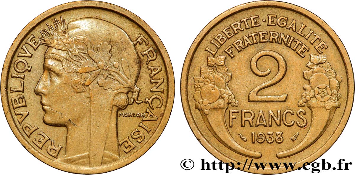 2 francs Morlon 1938  F.268/11 SPL+ 