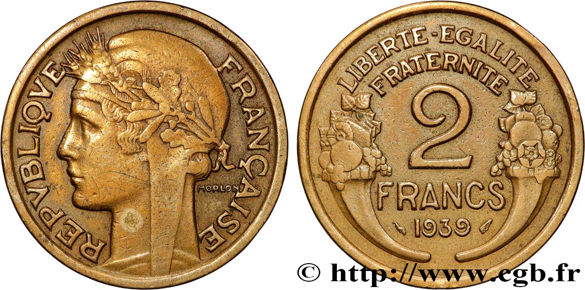 2 francs Morlon 1939  F.268/12 q.BB 