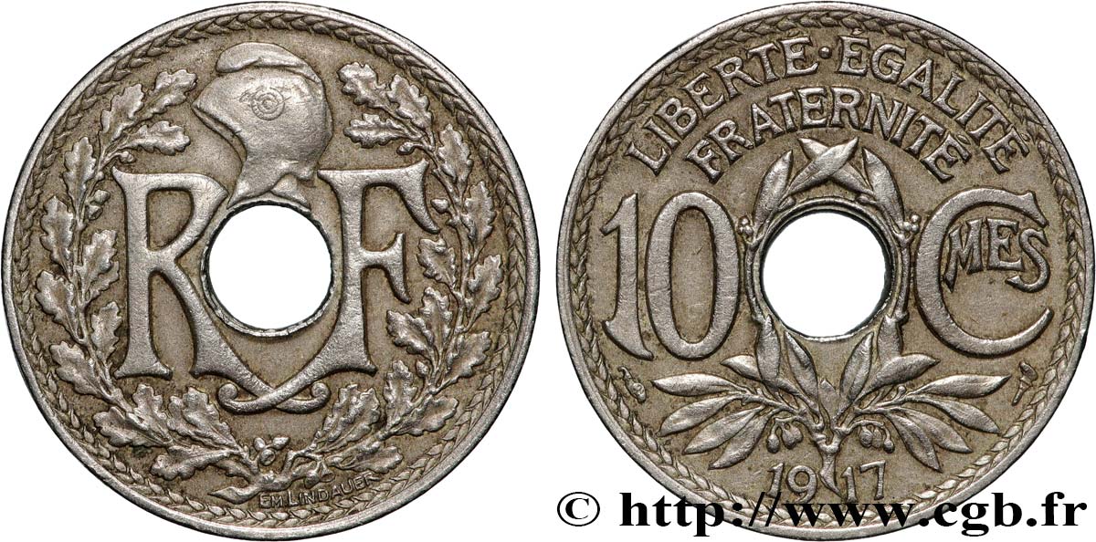 10 centimes Lindauer 1917  F.138/1 SPL 