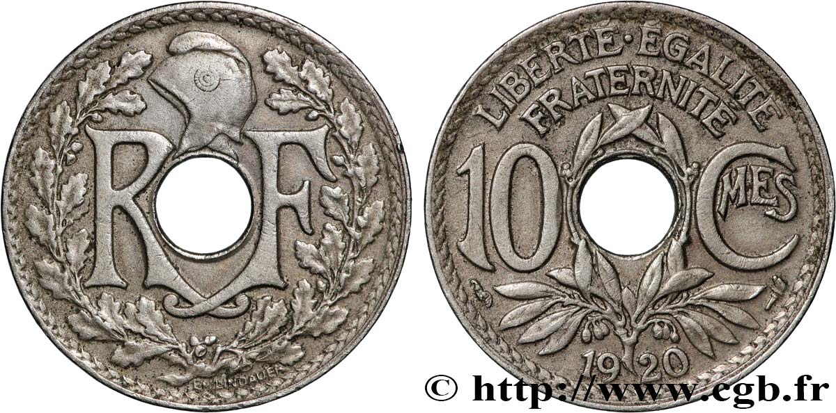 10 centimes Lindauer 1920  F.138/4 VF 