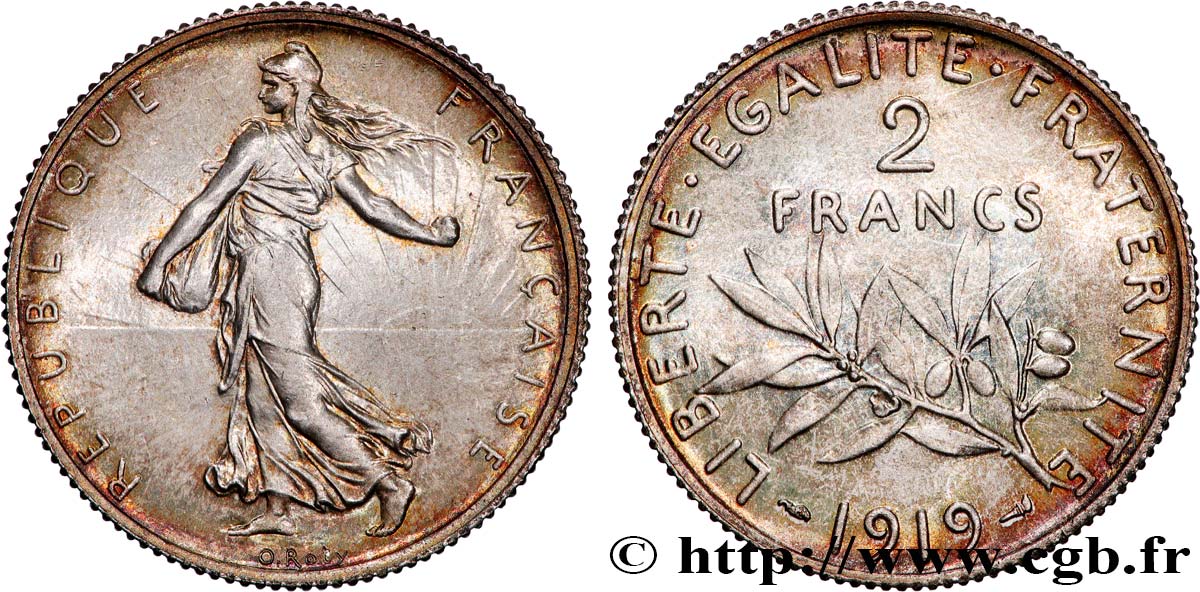 2 francs Semeuse 1919  F.266/21 ST65 