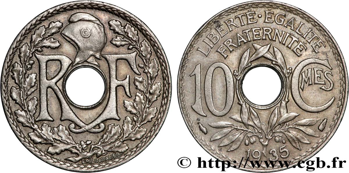 10 centimes Lindauer 1935  F.138/22 VZ 