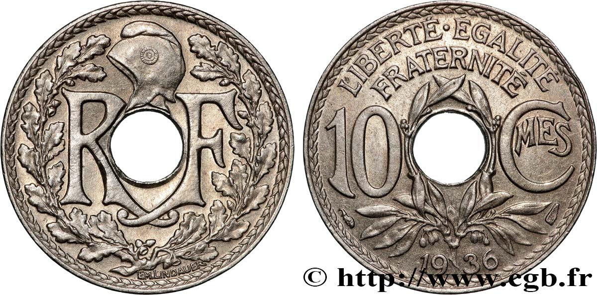 10 centimes Lindauer 1936  F.138/23 SPL63 