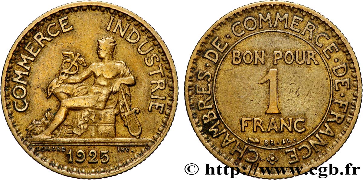 1 franc Chambres de Commerce 1926 Paris F.218/8 MB 