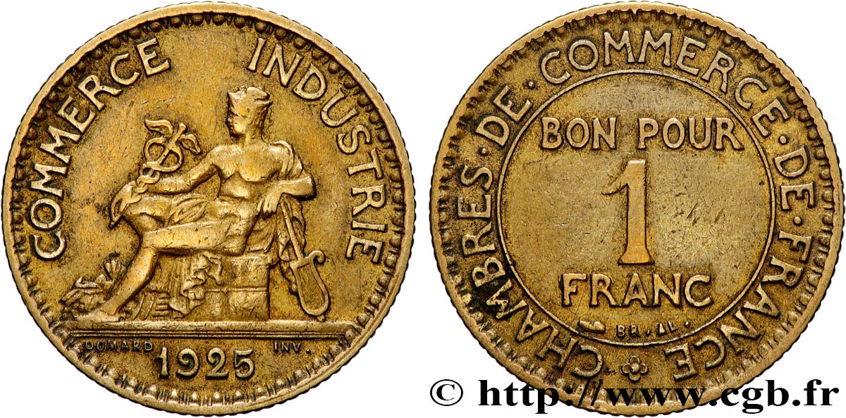 1 franc Chambres de Commerce 1926 Paris F.218/8 TB 