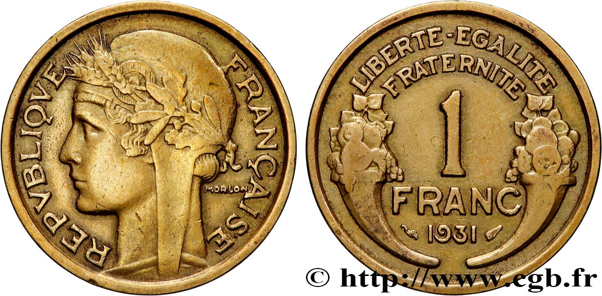 1 franc Morlon 1931 Paris F.219/2 S 