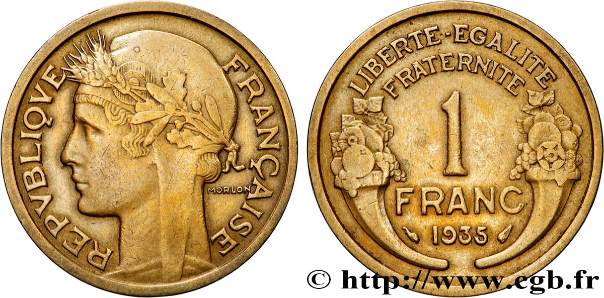 1 franc Morlon 1935 Paris F.219/6 q.SPL 