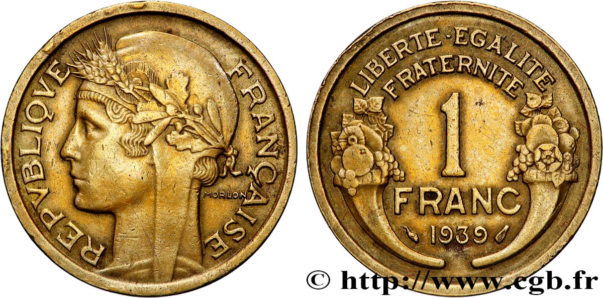 1 franc Morlon 1939 Paris F.219/10 SUP 