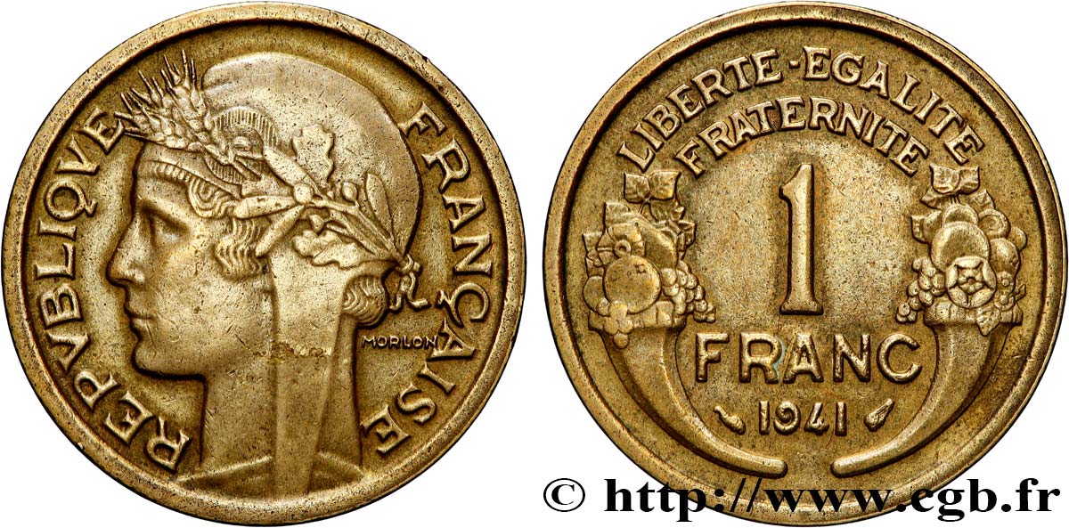 1 franc Morlon 1941 Paris F.219/12 SPL 