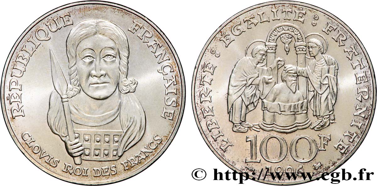 100 francs Clovis 1996  F.464/2 MS64 