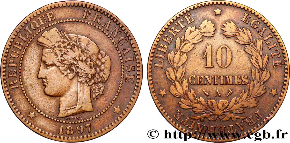 10 centimes Cérès 1897 Paris F.135/44 MB 