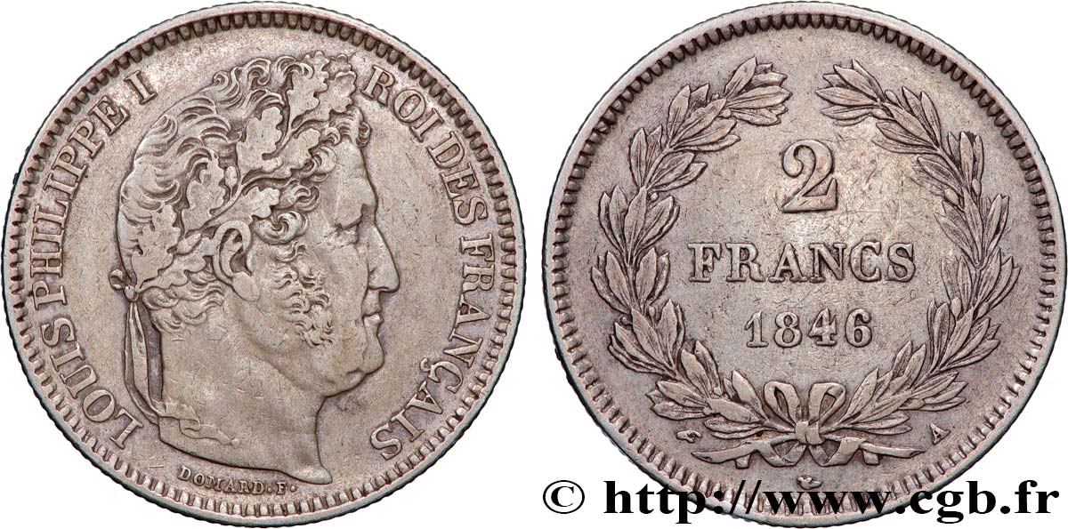 2 francs Louis-Philippe 1846 Paris F.260/108 TTB45 