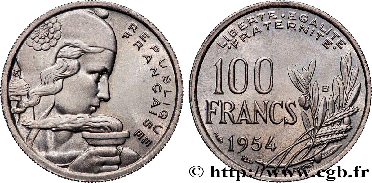 100 francs Cochet 1954 Beaumont-Le-Roger F.450/3 FDC65 