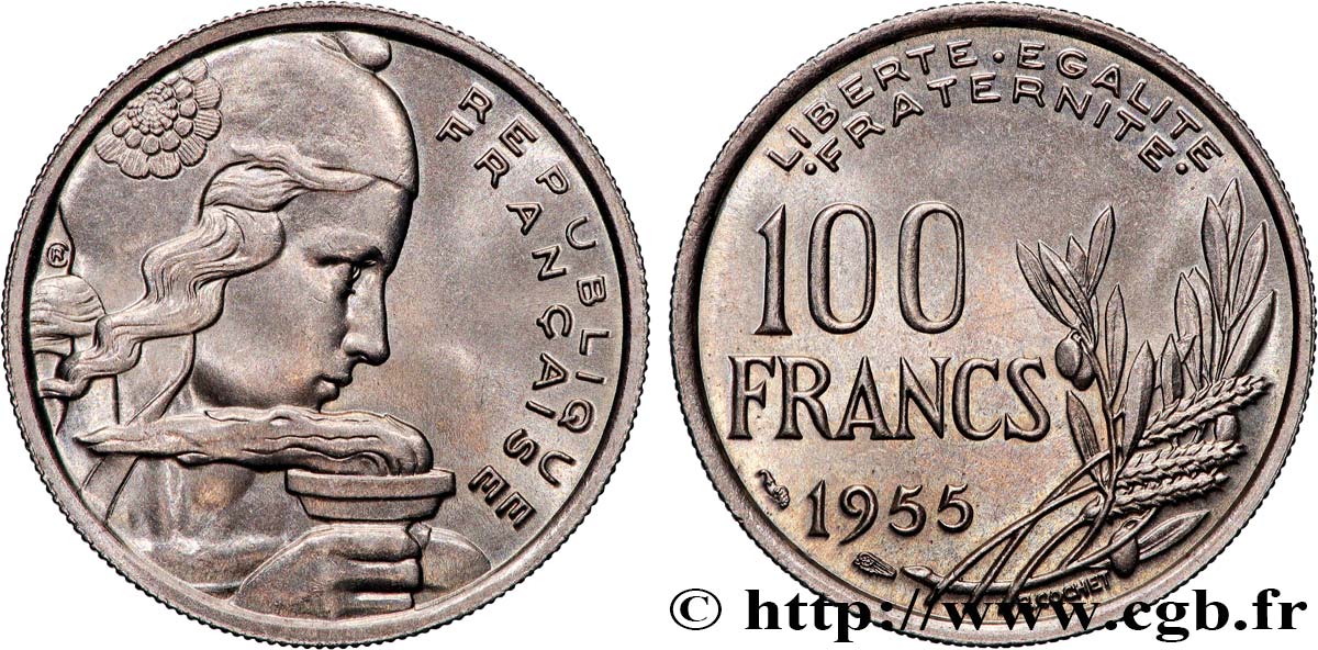 100 francs Cochet 1955  F.450/5 SPL64 