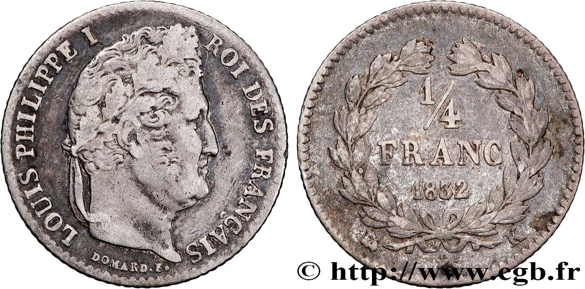 1/4 franc Louis-Philippe 1840 Bordeaux F.166/83 TB 