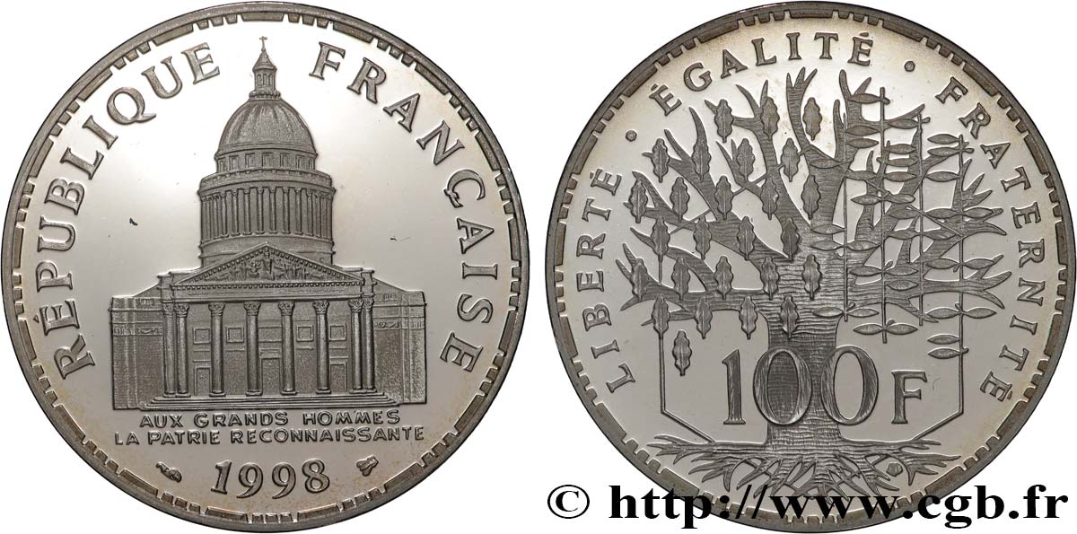 100 francs Panthéon, BE (Belle Épreuve) 1998  F.451/21 ST 