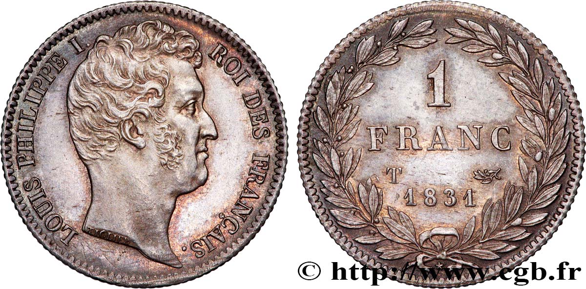 1 franc Louis-Philippe, tête nue 1831 Nantes F.209/11 VZ+ 