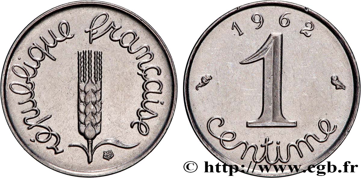 1 centime Épi 1962 Paris F.106/4 MBC 