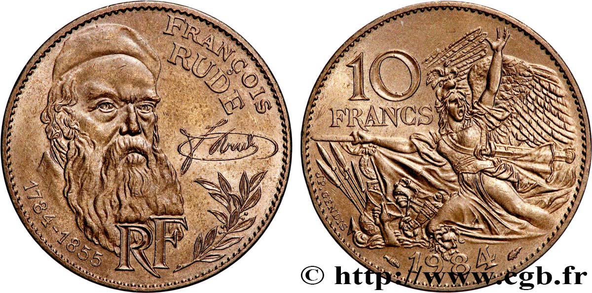 10 francs François Rude 1984  F.369/2 EBC 