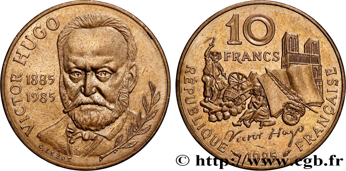 10 francs Victor Hugo 1985  F.370/2 EBC60 