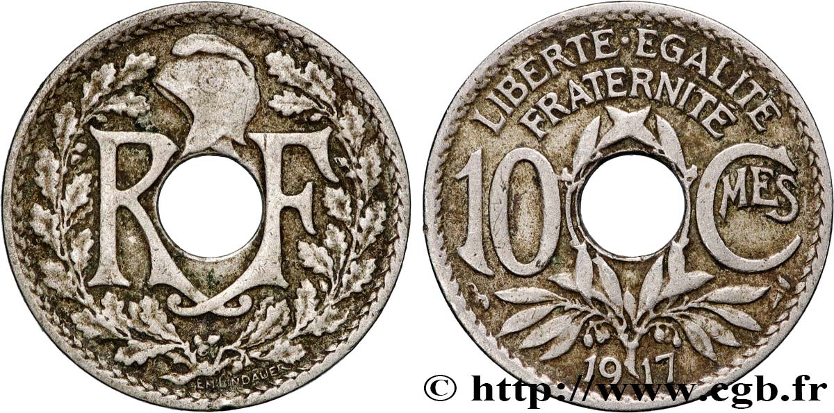 10 centimes Lindauer 1917  F.138/1 q.BB 