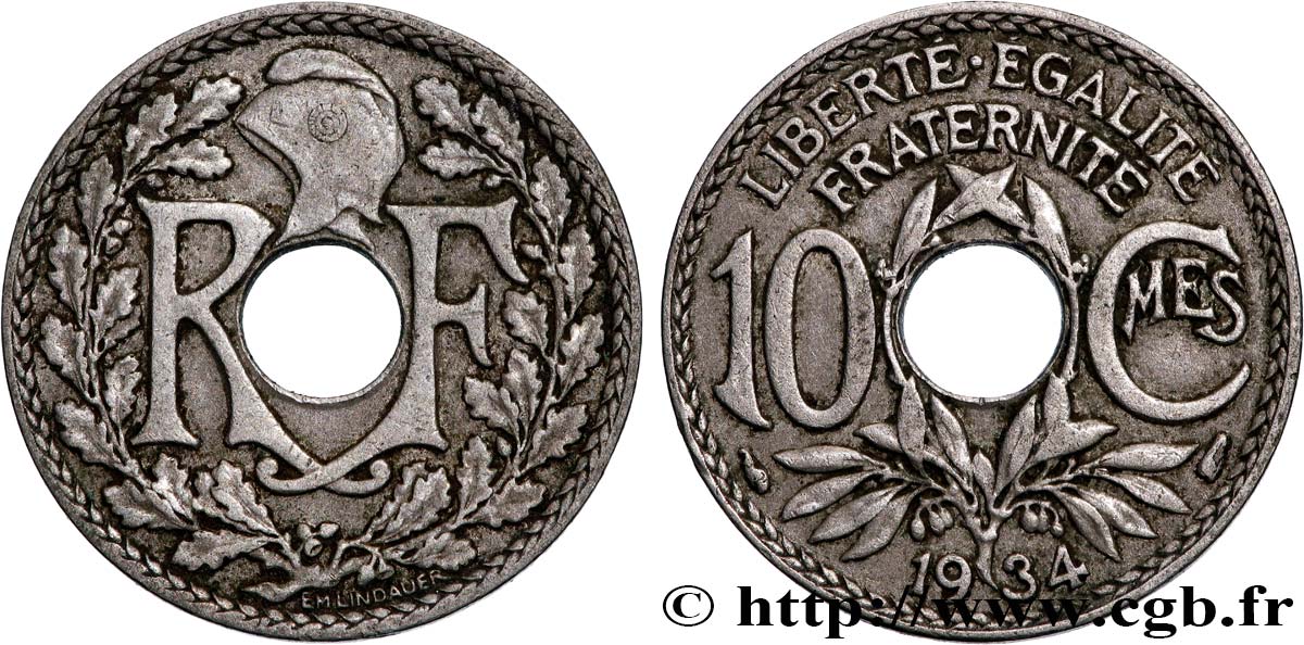 10 centimes Lindauer 1934  F.138/21 BB 