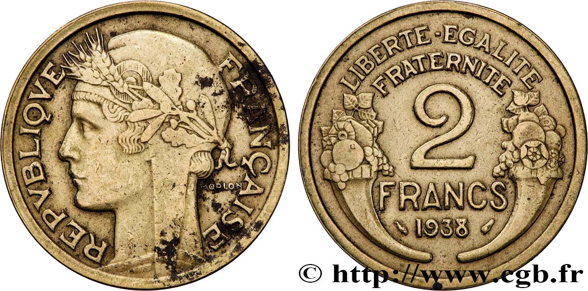 2 francs Morlon 1938  F.268/11 SPL 
