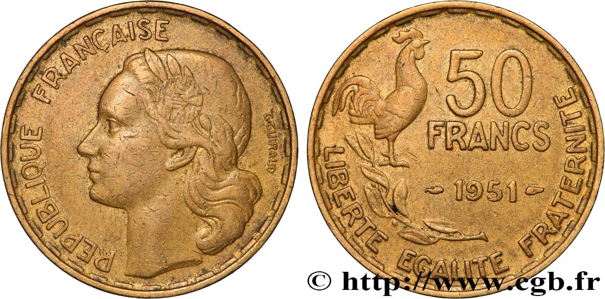 50 francs Guiraud 1951  F.425/5 MBC 