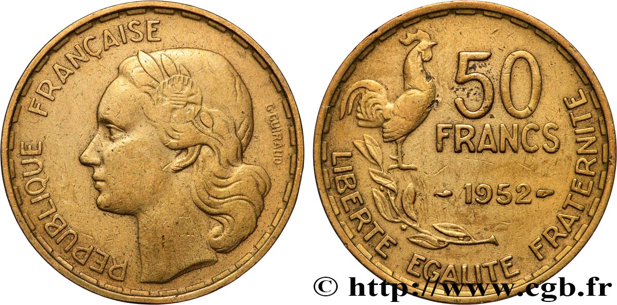 50 francs Guiraud 1952  F.425/8 SS 