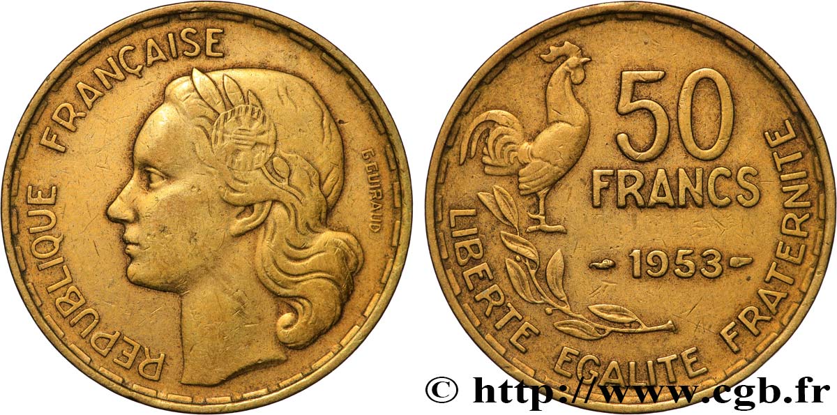 50 francs Guiraud 1953  F.425/10 BB 