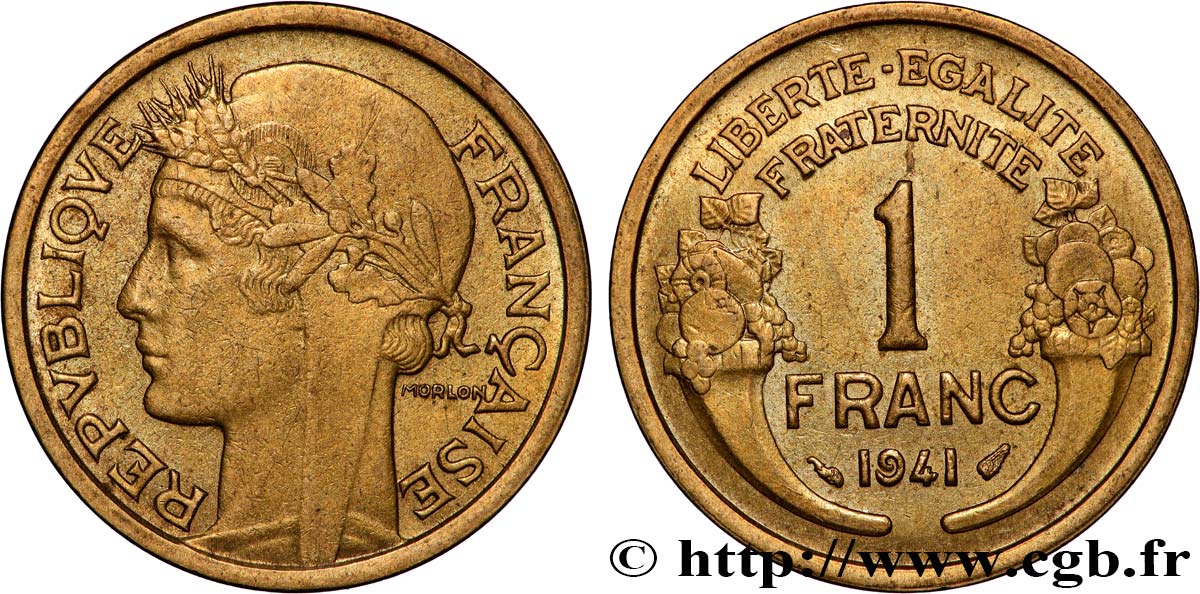 1 franc Morlon 1941 Paris F.219/12 EBC+ 