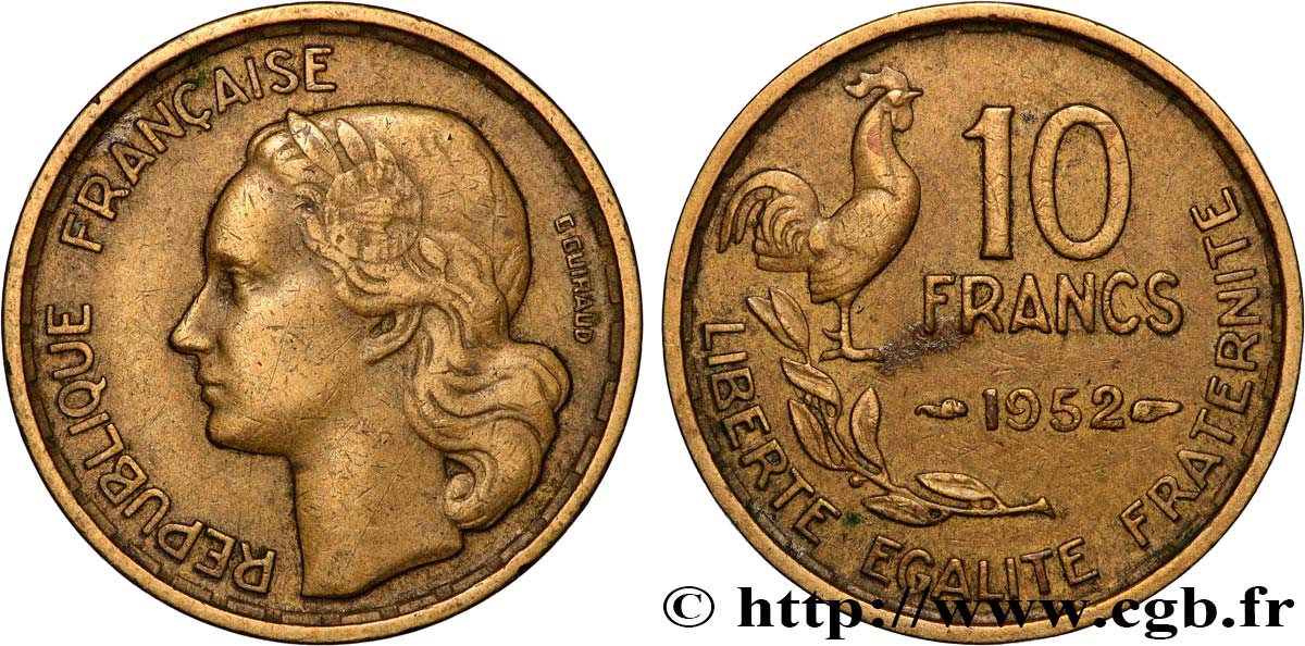 10 francs Guiraud 1952  F.363/6 BB 