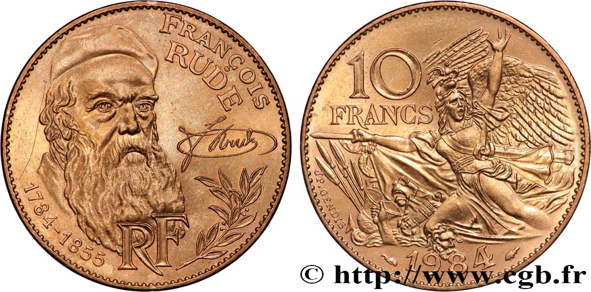 10 francs François Rude 1984  F.369/2 VZ 