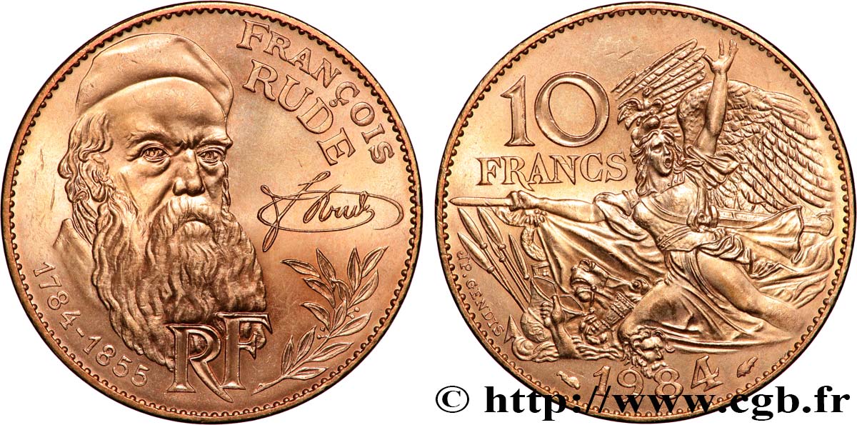 10 francs François Rude 1984  F.369/2 SPL 