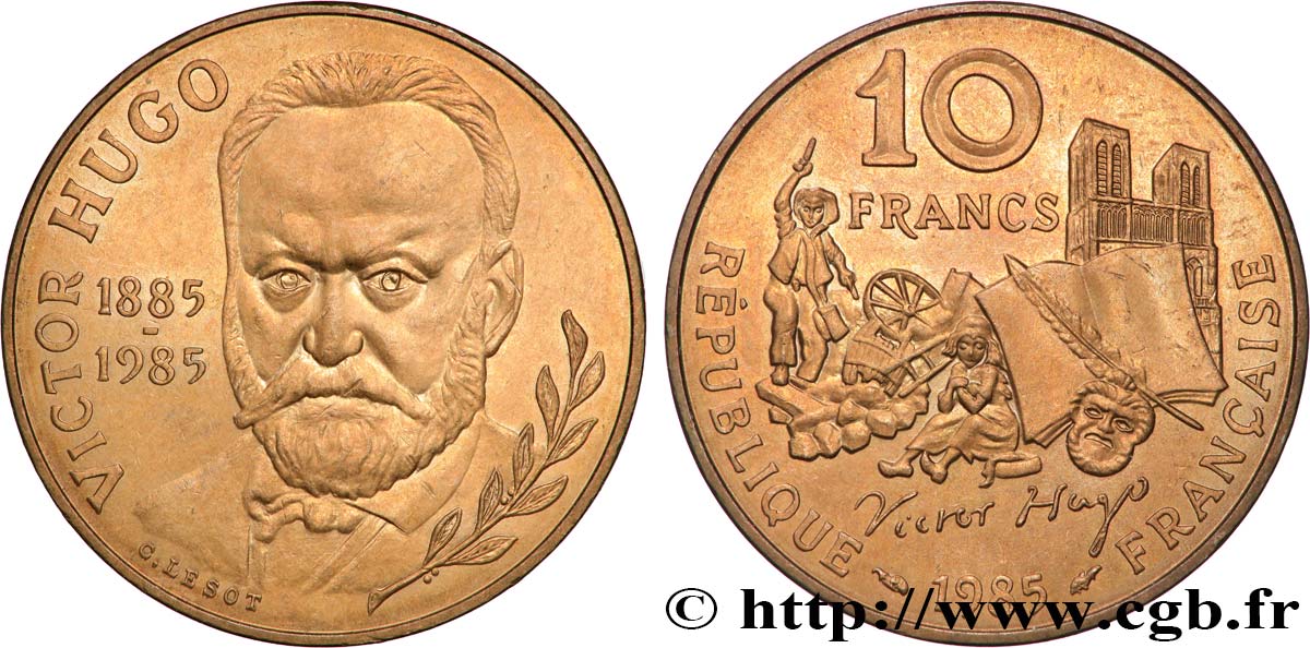 10 francs Victor Hugo 1985  F.370/2 SUP 