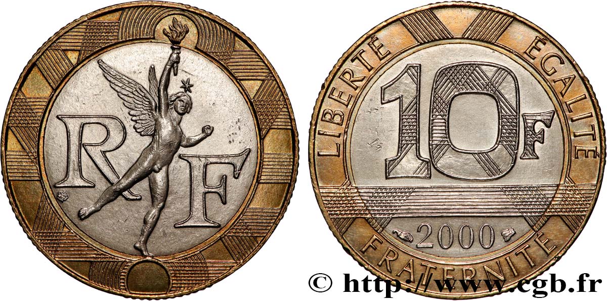 10 francs Génie de la Bastille 2000 Pessac F.375/17 VZ 