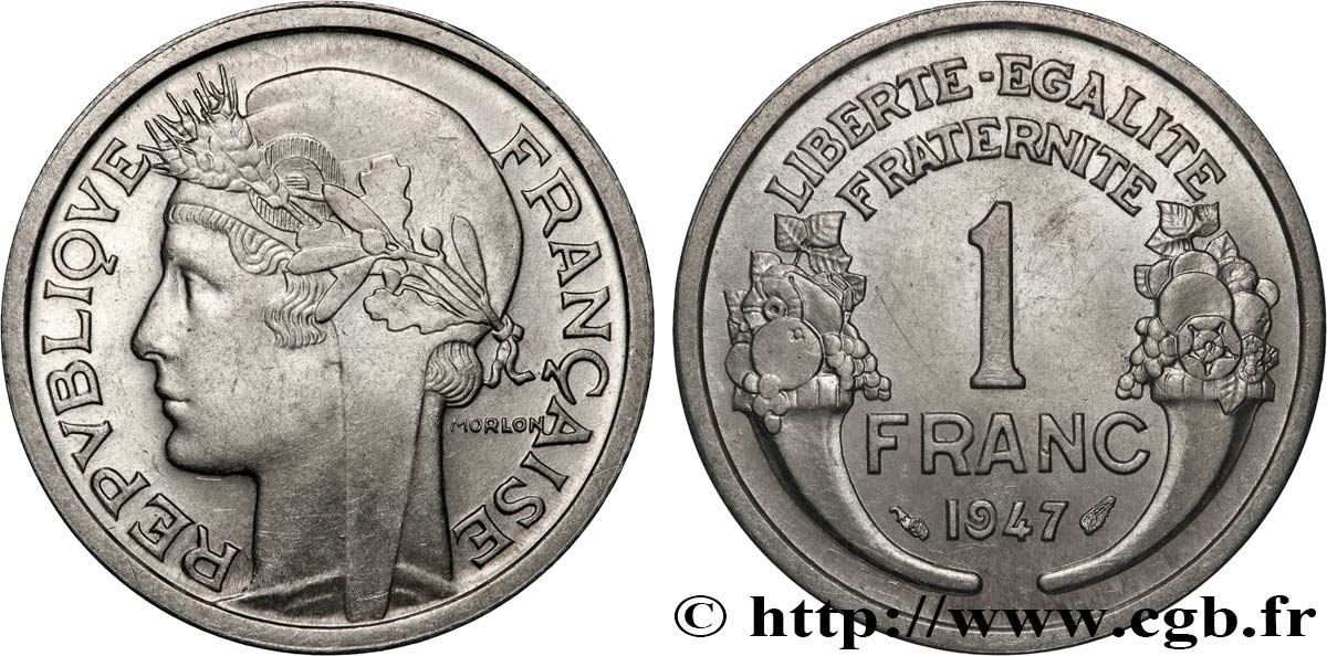 1 franc Morlon, légère 1947  F.221/11 MS 