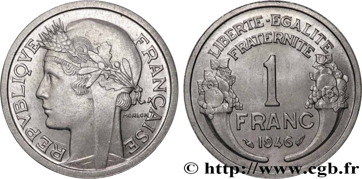 1 franc Morlon, légère 1946  F.221/9 fST63 