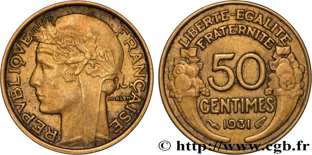 50 centimes Morlon 1931  F.192/3 TTB+ 