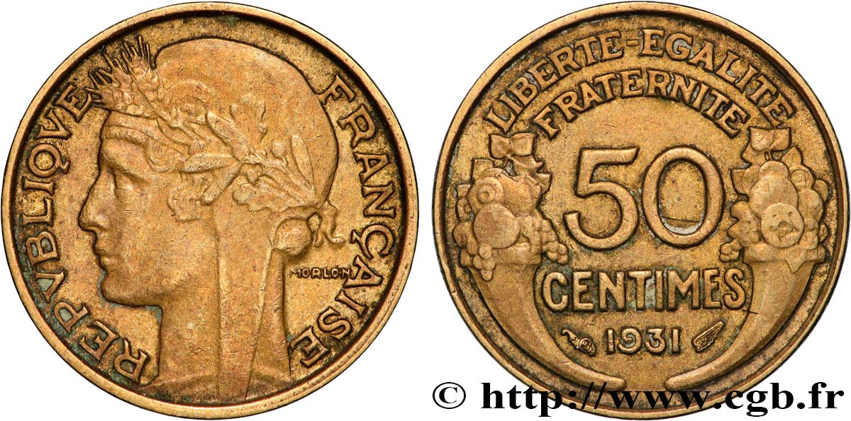 50 centimes Morlon 1931  F.192/3 XF 