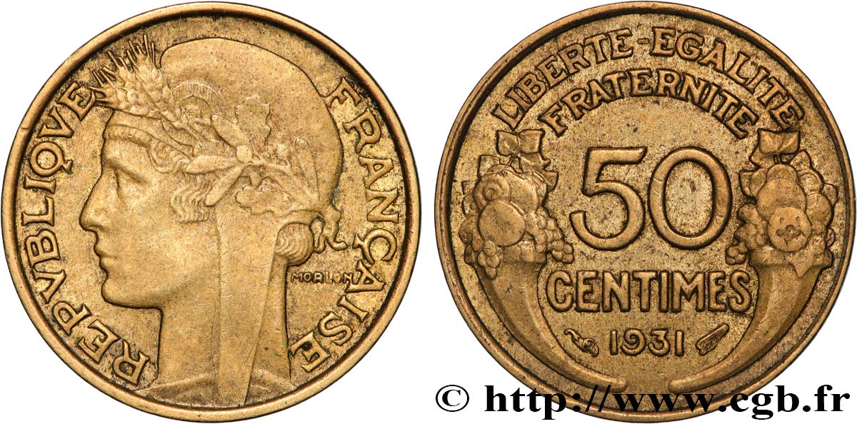 50 centimes Morlon 1931  F.192/3 SS 