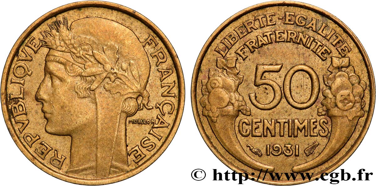 50 centimes Morlon 1931  F.192/3 XF 