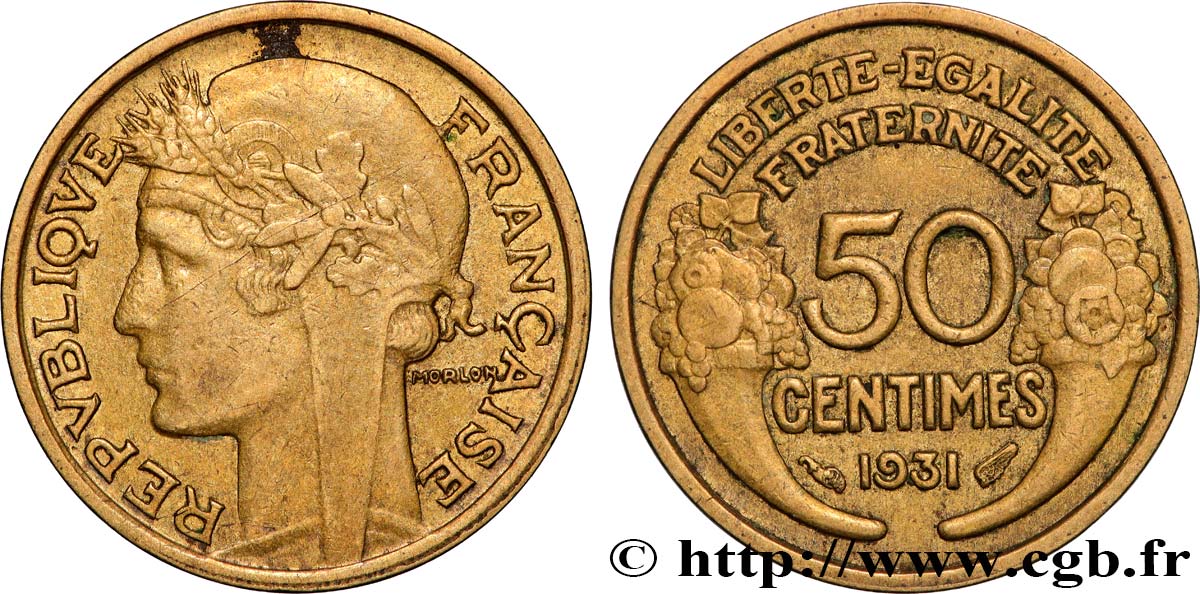 50 centimes Morlon 1931  F.192/5 XF 