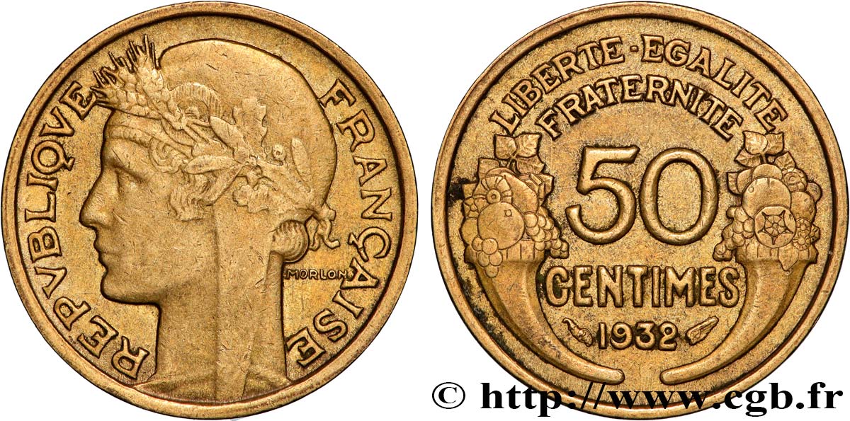 50 centimes Morlon 1932  F.192/9 fVZ 