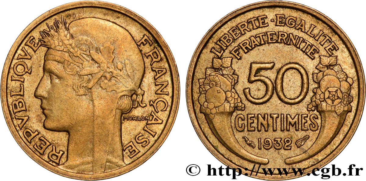 50 centimes Morlon 1932  F.192/9 TTB+ 