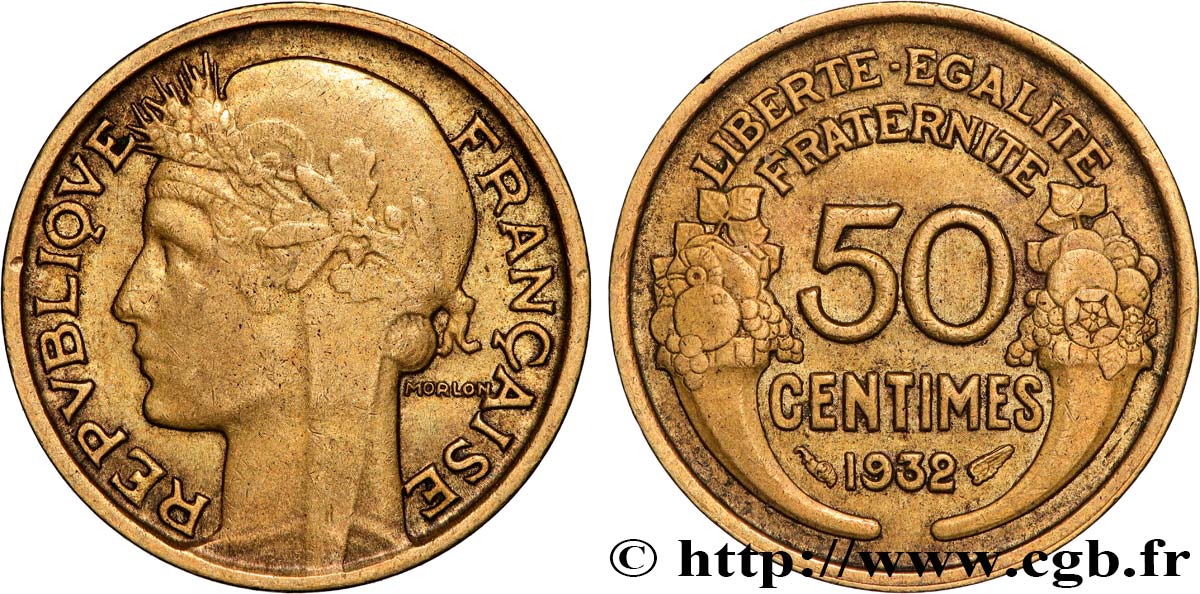 50 centimes Morlon 1932  F.192/9 fVZ 