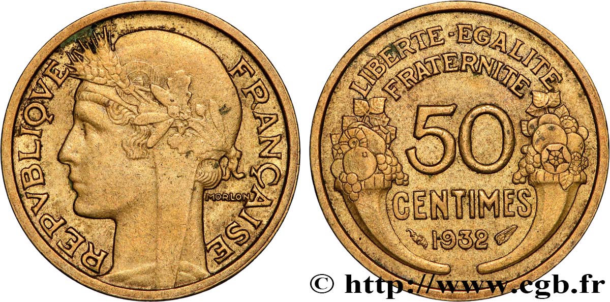 50 centimes Morlon 1932  F.192/9 AU 