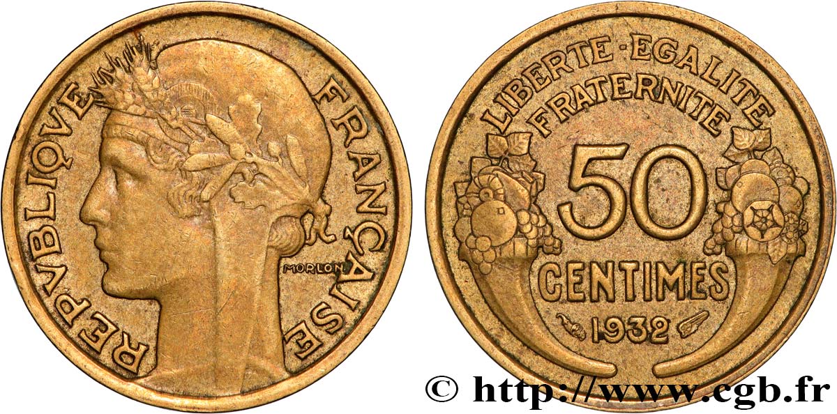 50 centimes Morlon 1932  F.192/9 fVZ 