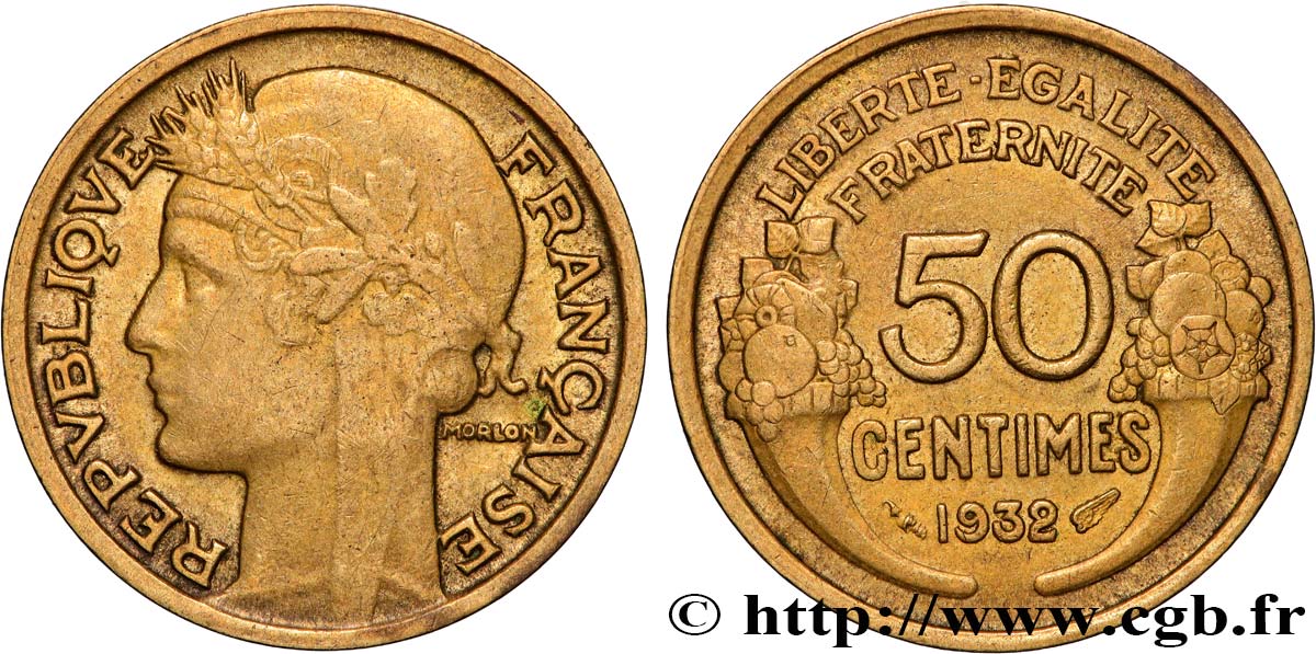 50 centimes Morlon 1932  F.192/9 XF 