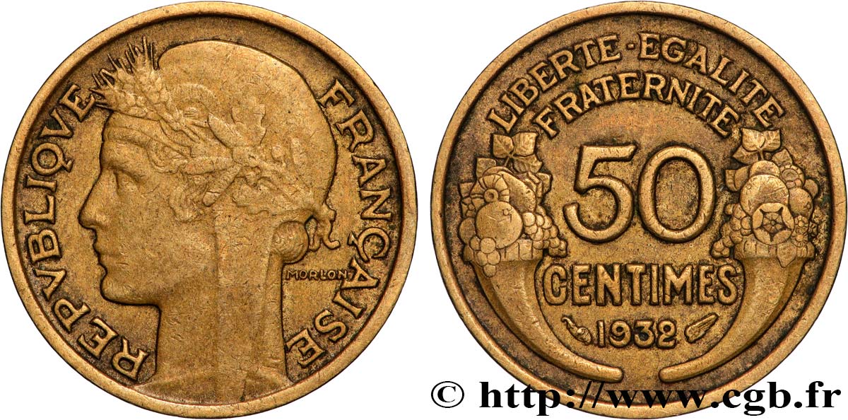 50 centimes Morlon 1932  F.192/9 XF 